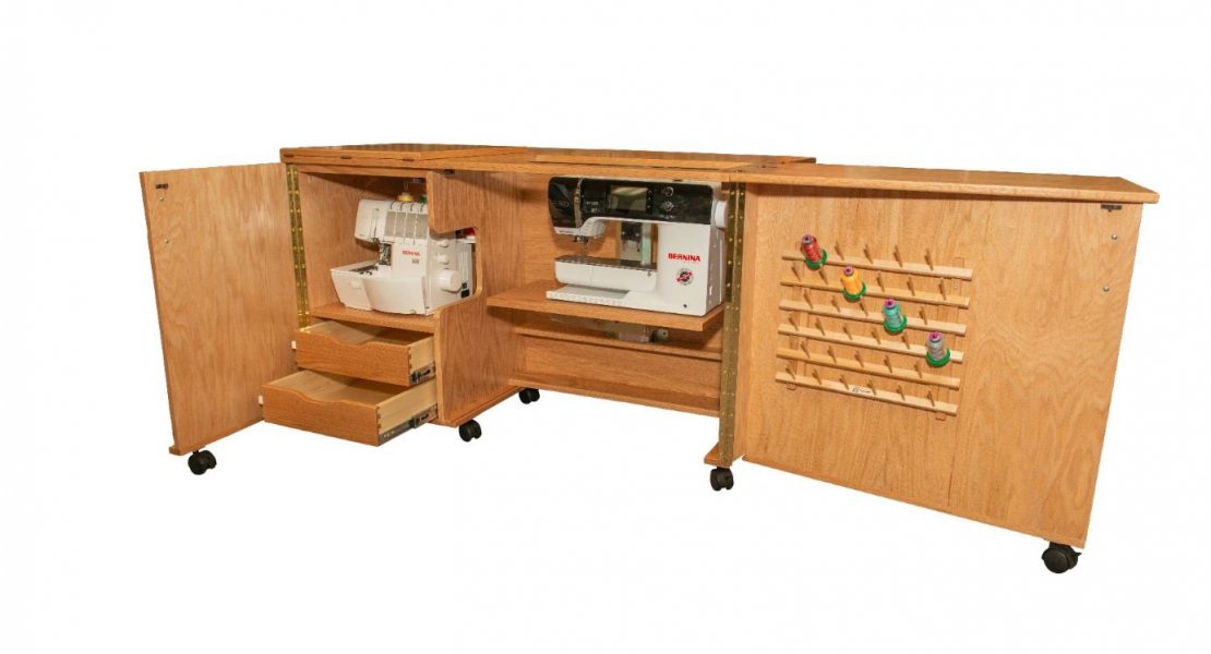 Topstitch Handmade Combo Sewing Machine Cabinet
