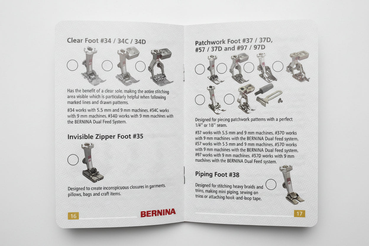 BERNINA The Little Book of Feet