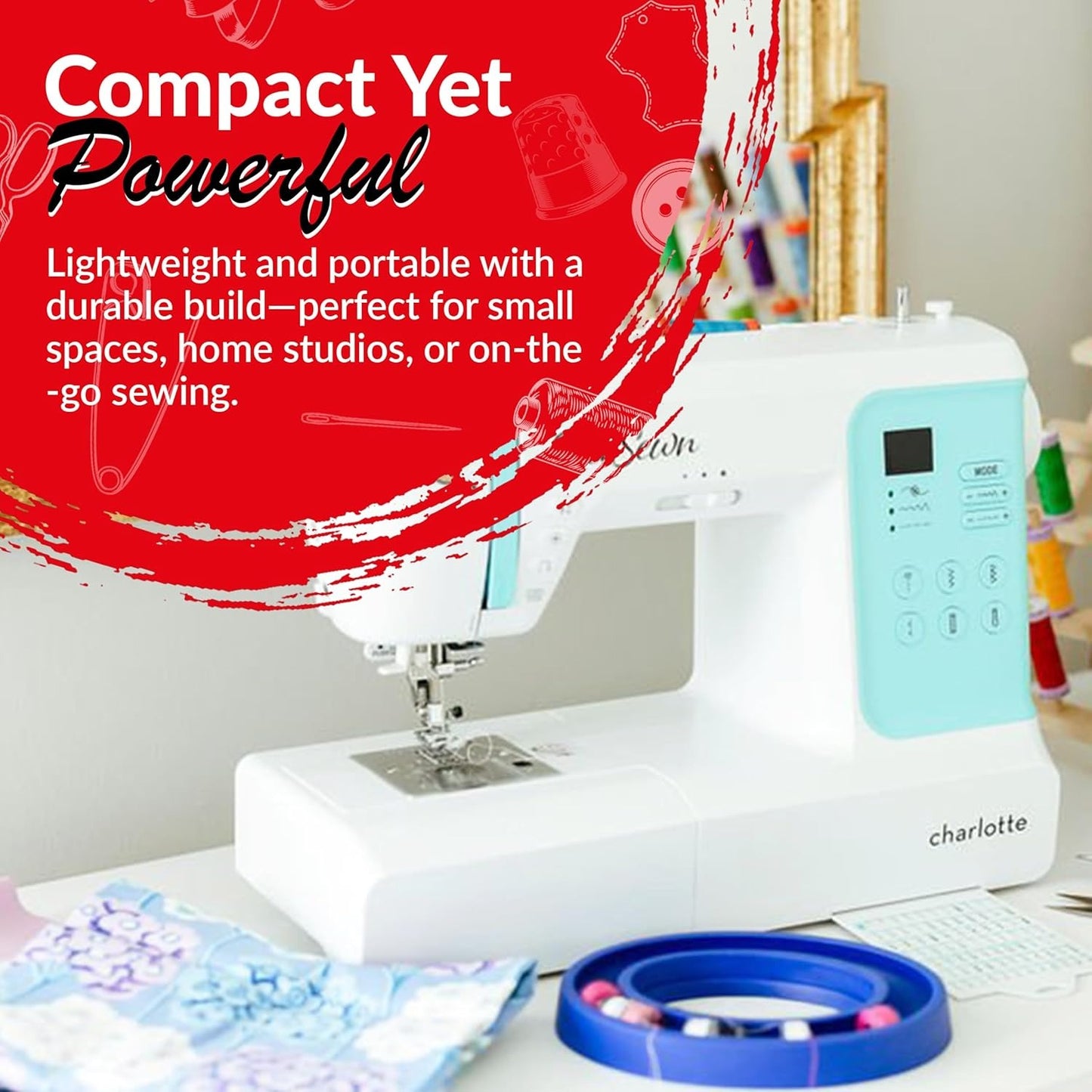 EverSewn Charlotte Beginner Sewing Bundle – Easy, Portable & Ready to Sew