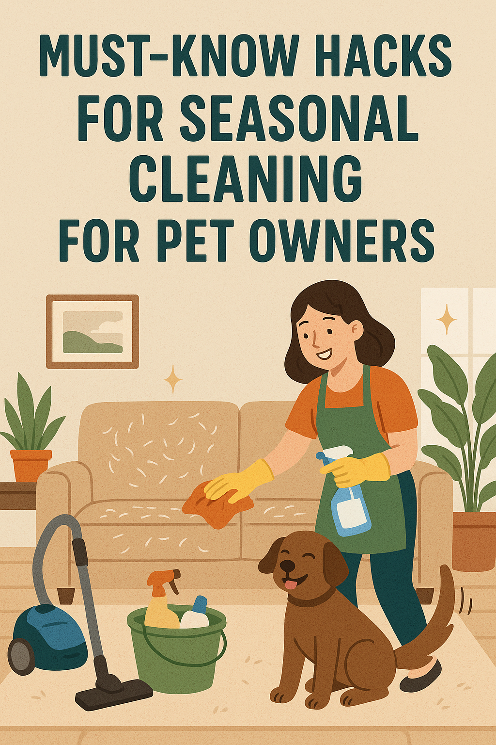 Hacks for seasonal pet cleaning
