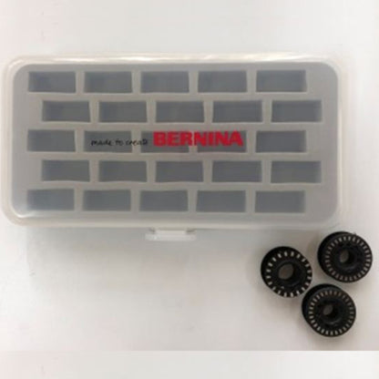 Bernina Bobbin Box 8 Series ONLY Prepacked with 25 Bobbins 025032.70.01