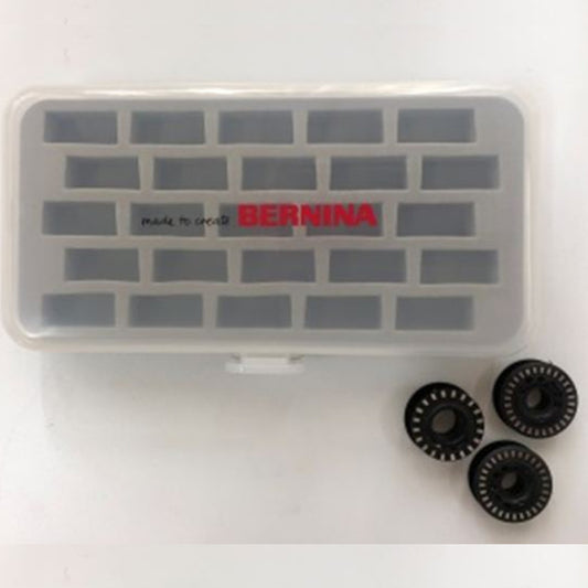 Bernina Bobbin Box 8 Series ONLY Prepacked with 25 Bobbins 025032.70.01