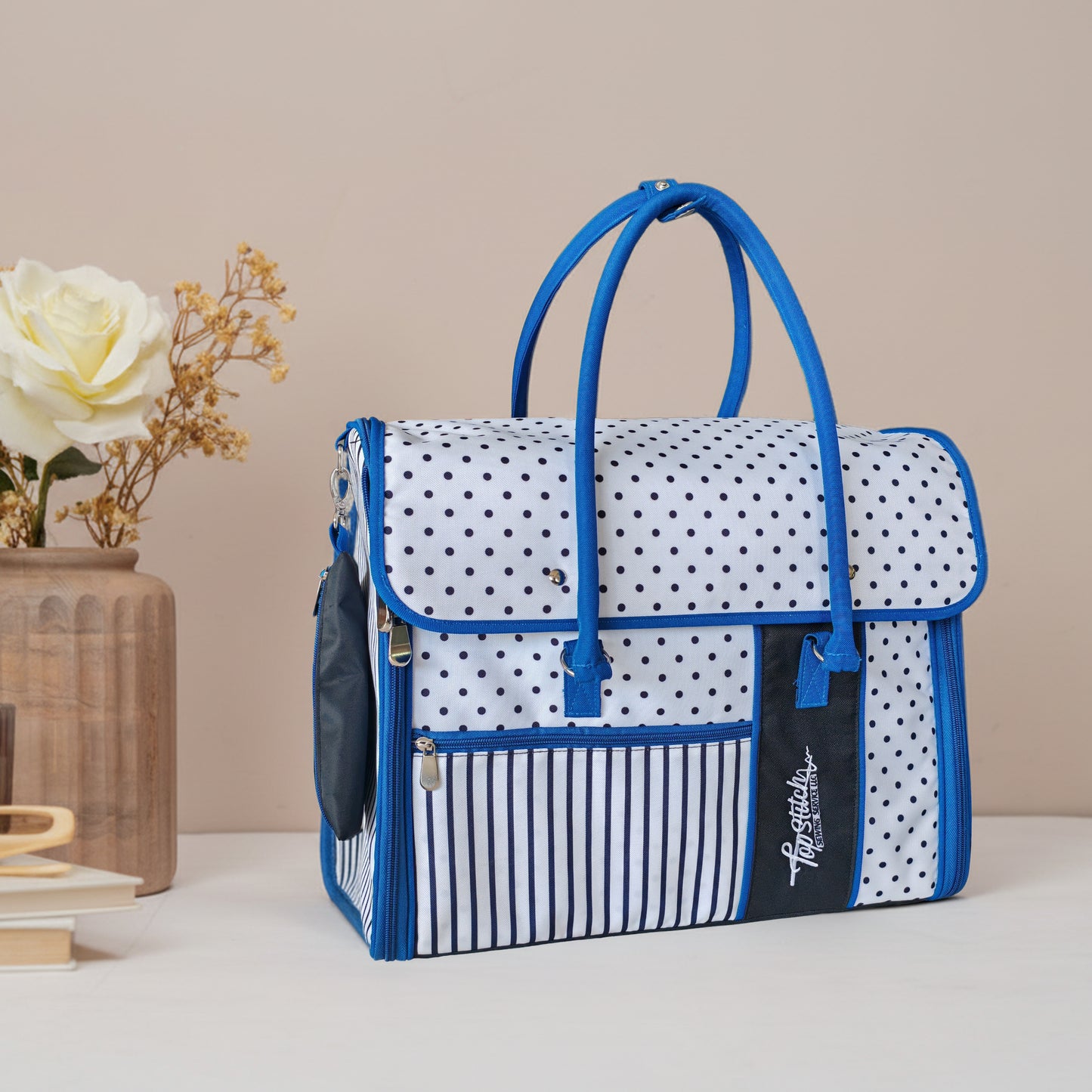 Top Stitch Portable Padded Sewing Machine Tote Bag for Bernette and BERNINA