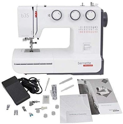 Bernette b35 Mechanical Sewing Machine Bundle with Tote