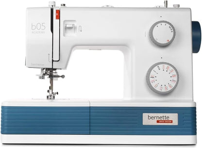 Bernette B05 Academy Creative Bundle Featuring 30 Built-In Stitches, 12 Presser Feet, Large Extension Table & Signature Bernette Tote