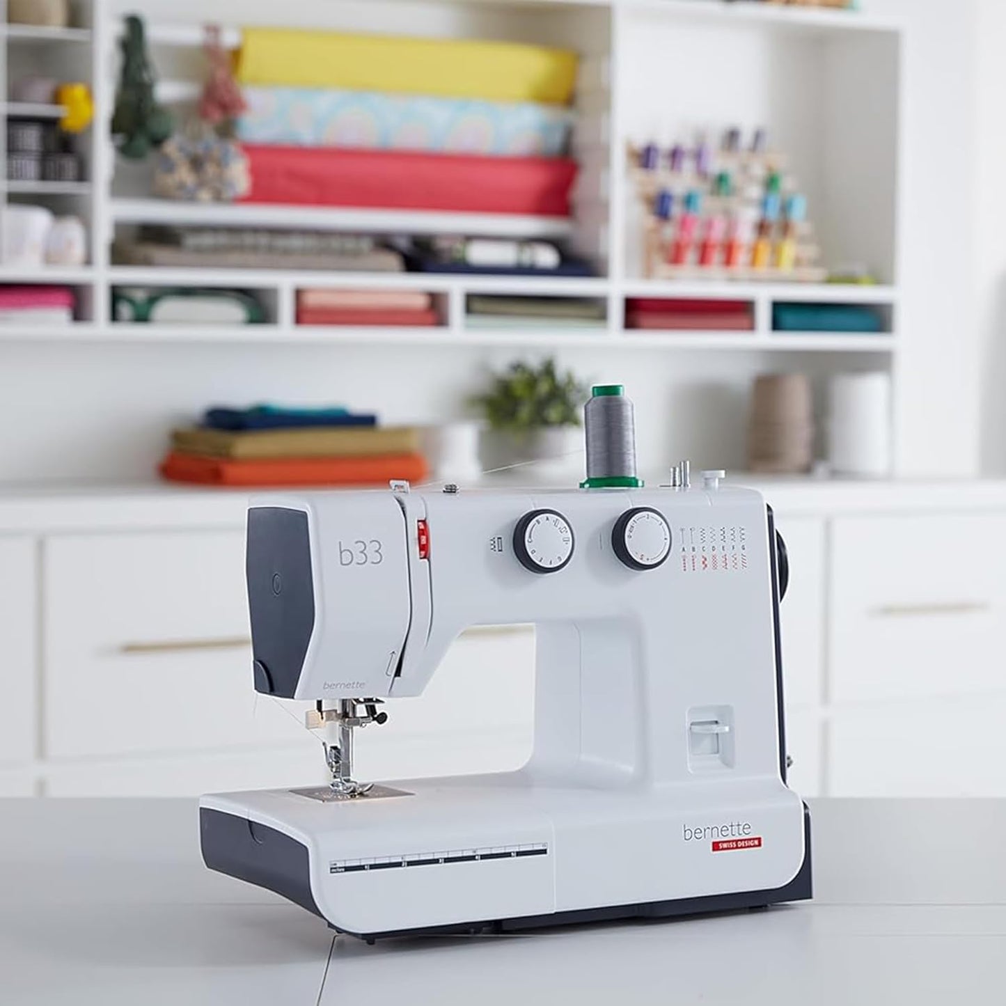 Bernette b33 Beginner Sewing Machine Bundle with Storage Tote
