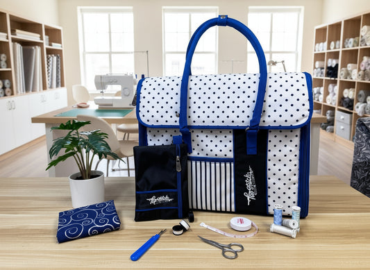 Top Stitch Portable Padded Sewing Machine Tote Bag for Bernette and BERNINA
