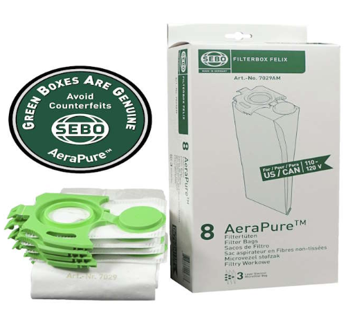 フェリックス掃除機用 SEBO 掃除機フィルター 8個 SEBO Felix and Dart Filter Bags - 8 Pack | Topstitch Exclusive