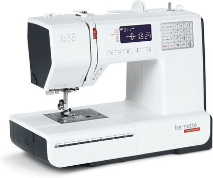 Bernette B38 Computerized Sewing Machine with Cutting Tools & Presser Foot Kit | Advanced Sewing Bundle