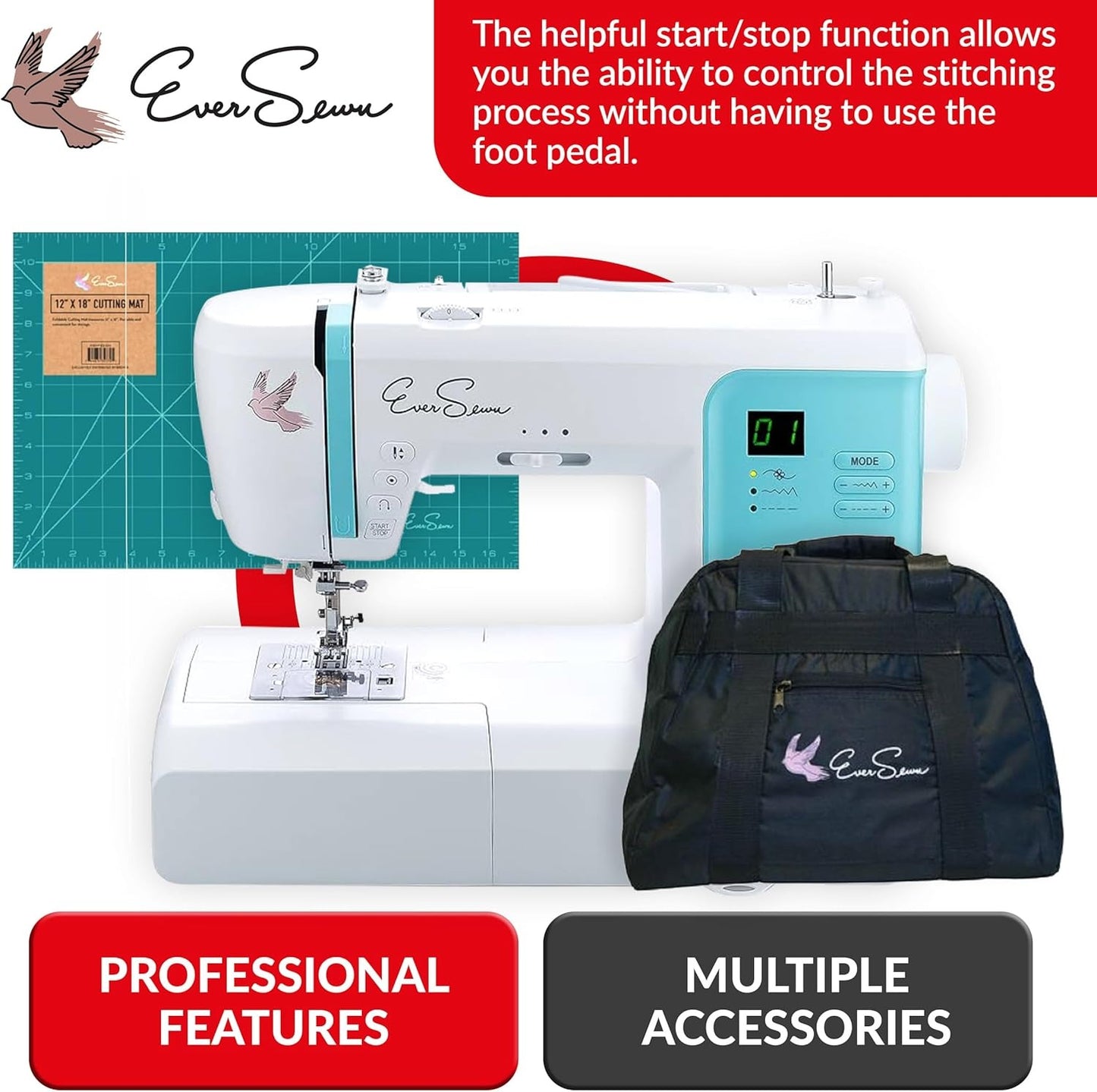 EverSewn Charlotte Beginner Sewing Bundle – Easy, Portable & Ready to Sew