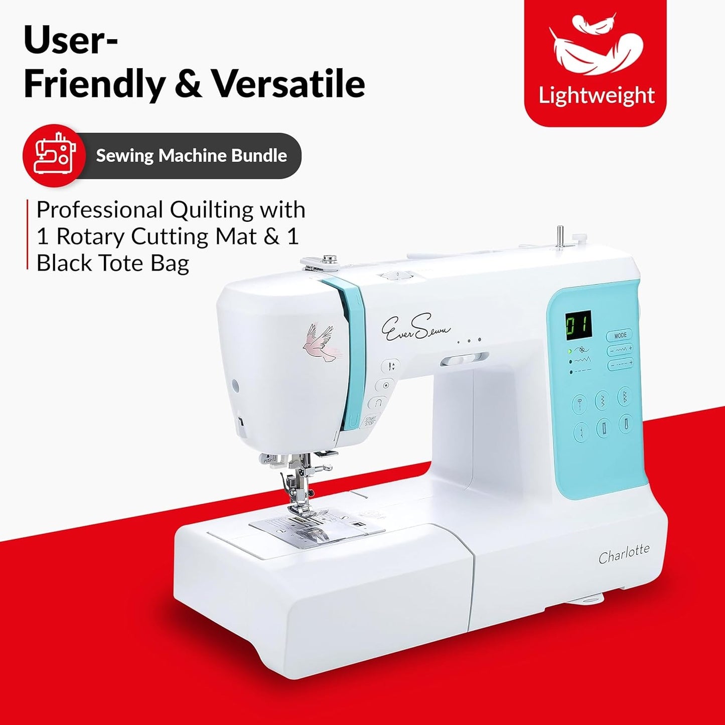 EverSewn Charlotte Beginner Sewing Bundle – Easy, Portable & Ready to Sew