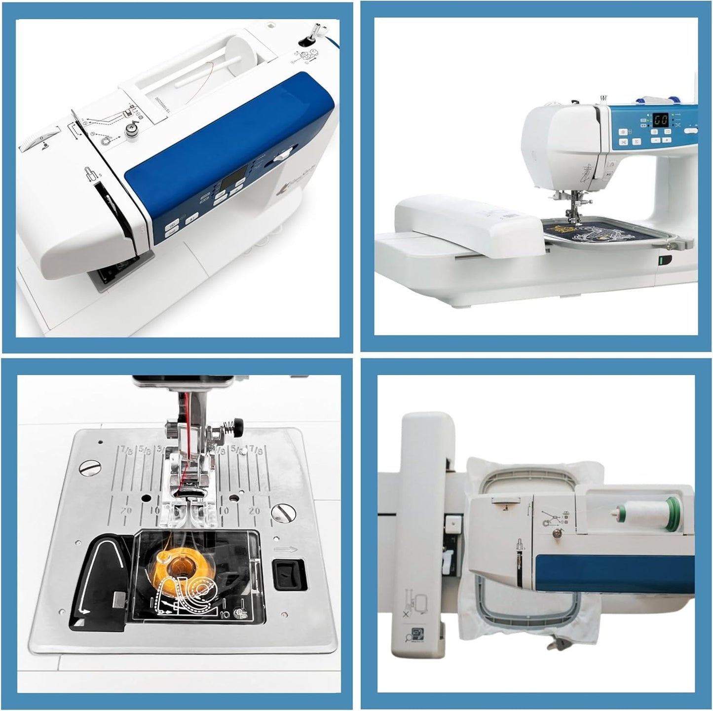 EverSewn Sparrow X2 WiFi Sewing & Embroidery Machine Bundle – 2 Hoops + Cutting Tools + Free Accessories