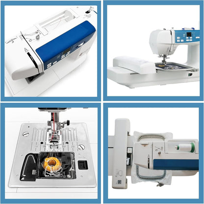 EverSewn Sparrow X2 WiFi Sewing & Embroidery Machine Bundle – 2 Hoops + Cutting Tools + Free Accessories
